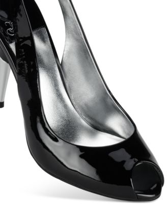 Women's Charis Peep-Toe Slingback Pumps