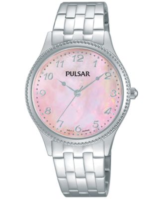 Pulsar - Women's Dress Sport Stainless Steel Bracelet Watch 32mm PH8139