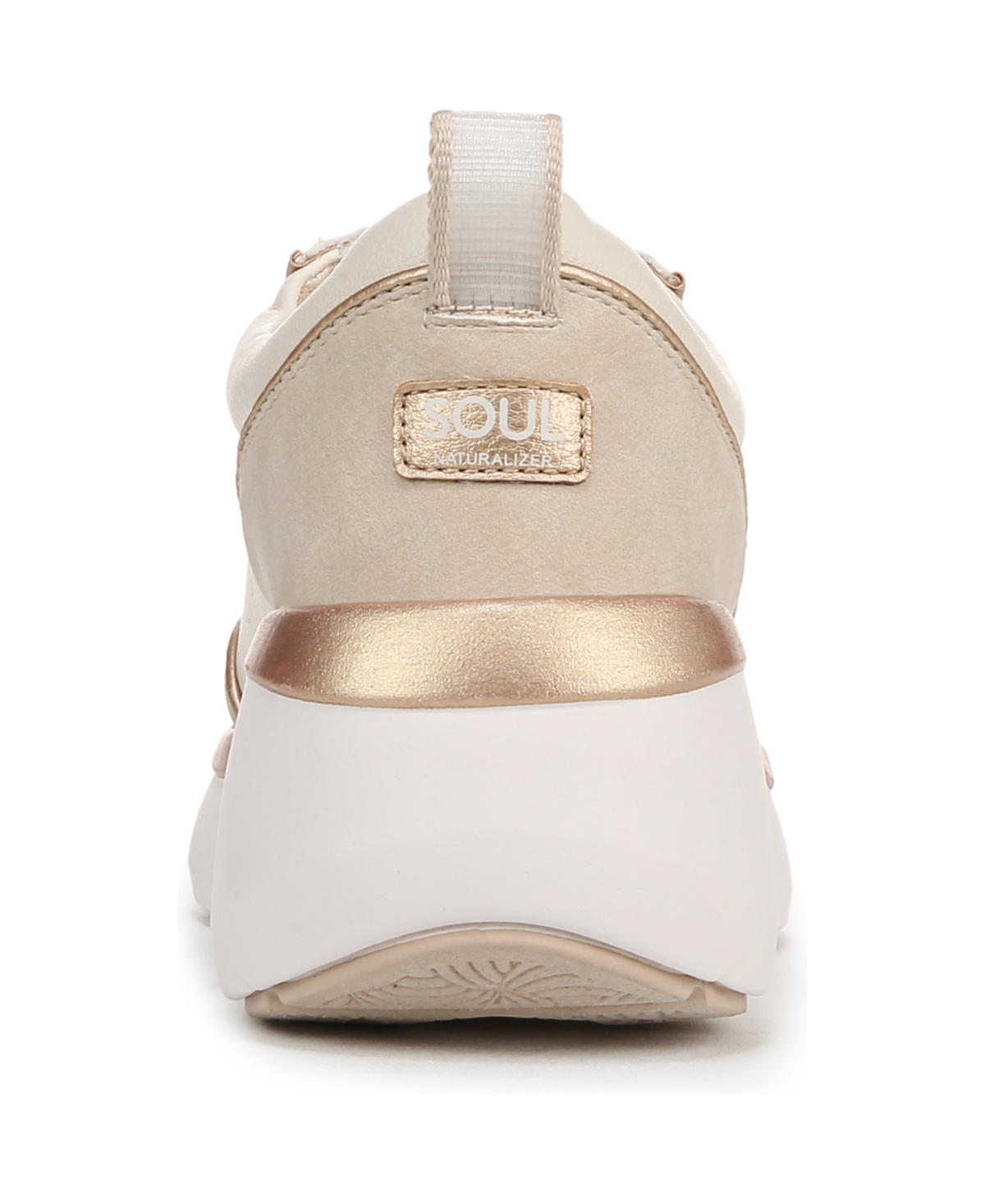 Shop Soul Naturalizer Women's Roquel Lace Up Platform Sneakers In Porcelain Faux Nubuck