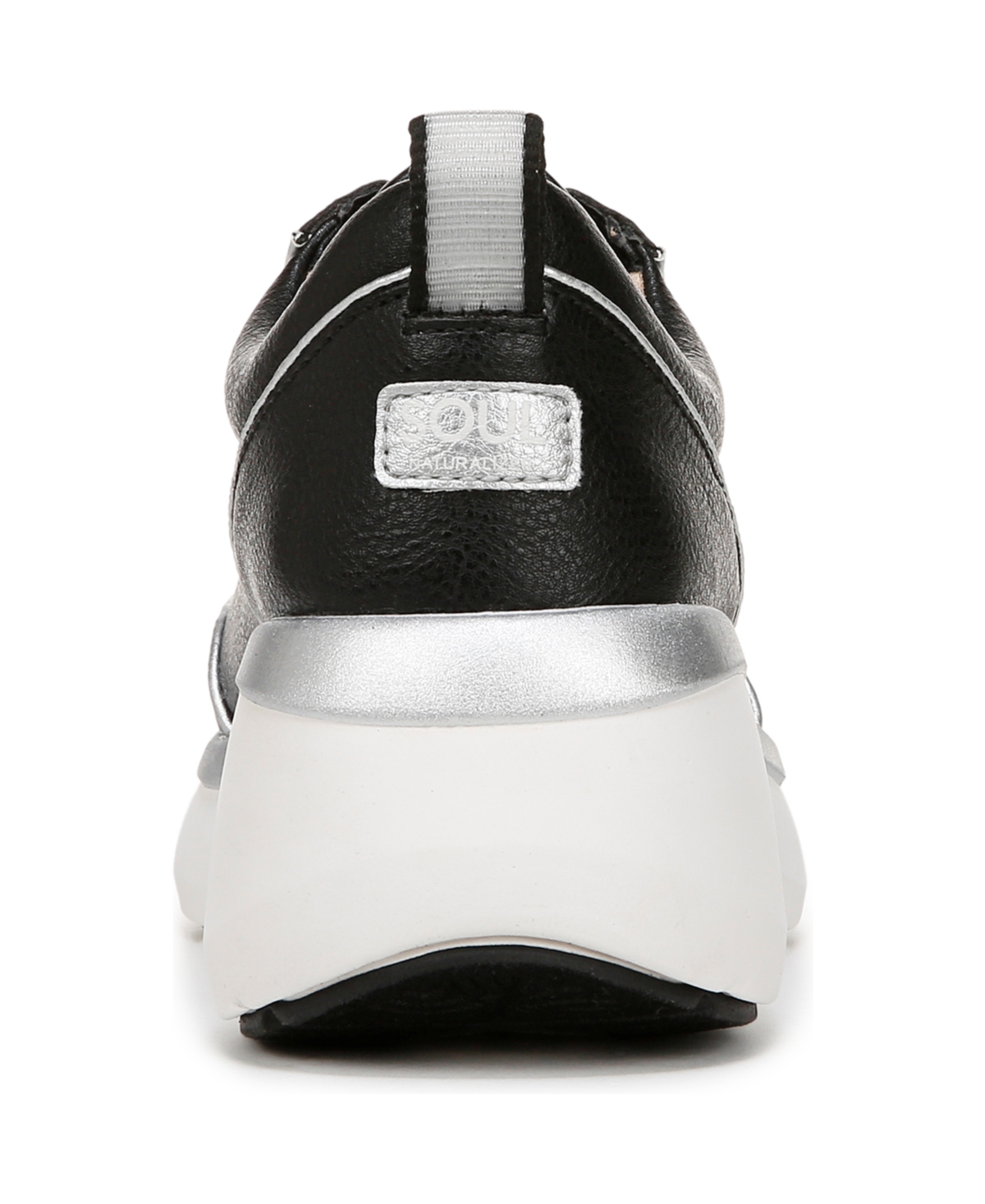 Shop Soul Naturalizer Women's Roquel Lace Up Platform Sneakers In Black Faux Leather
