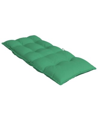 Highback Chair Cushions 2 pcs Green Oxford Fabric