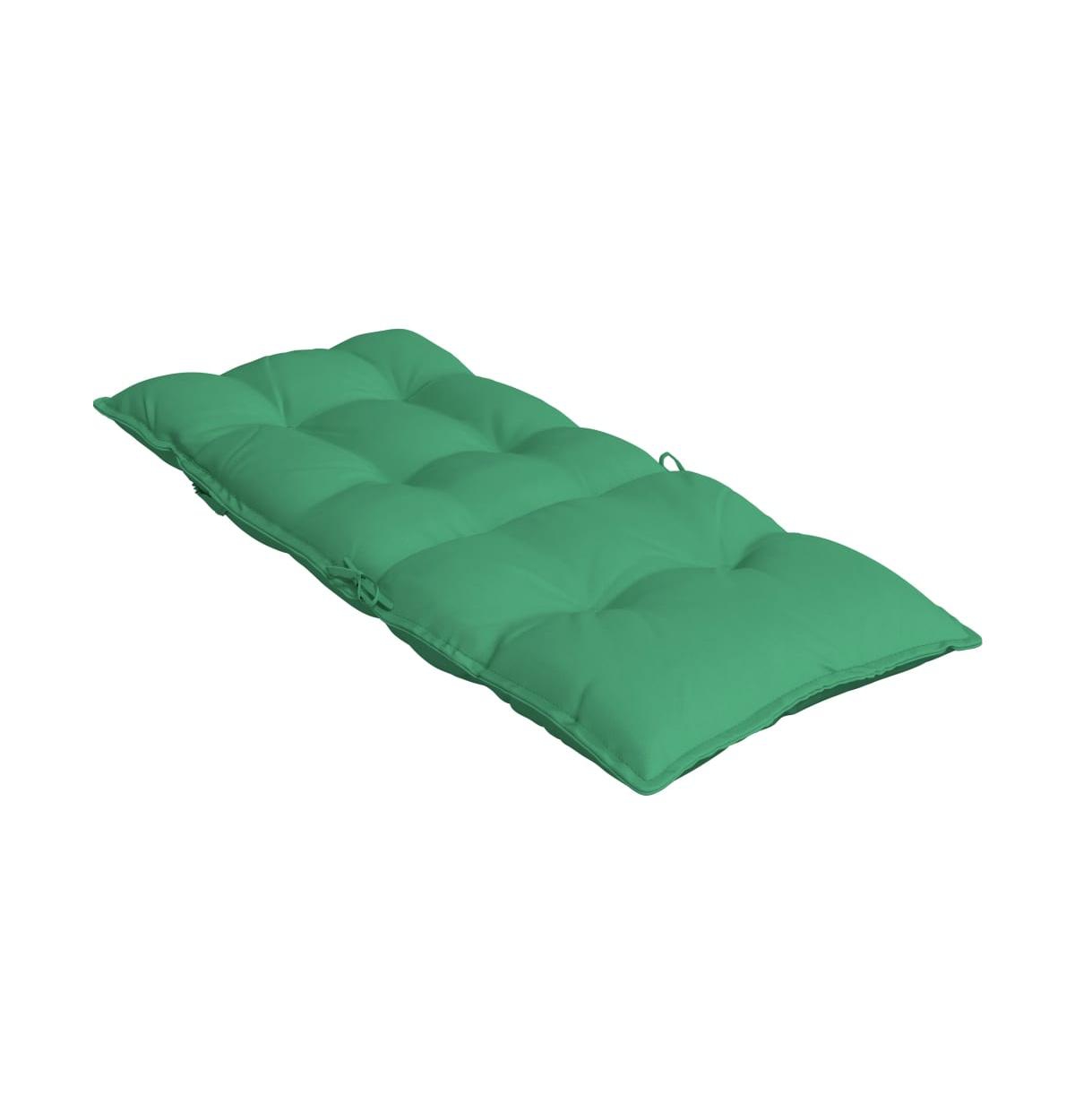 Highback Chair Cushions 2 pcs Green Oxford Fabric