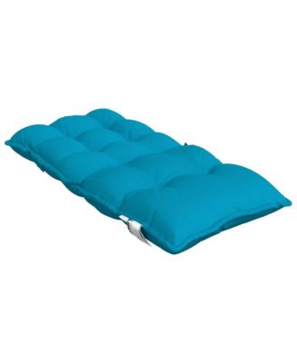 Lowback Chair Cushions 4 pcs Light Blue Oxford Fabric