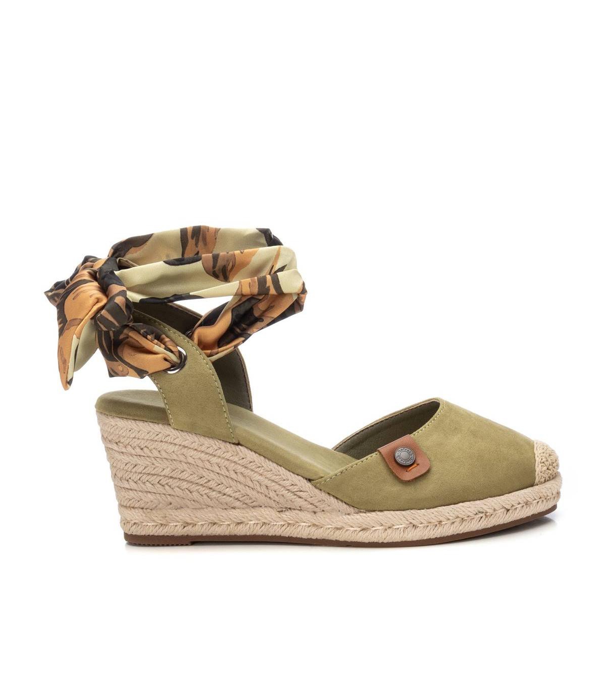 Refresh Women's Espadrilles With Wide Ribbon Laces - Beige
