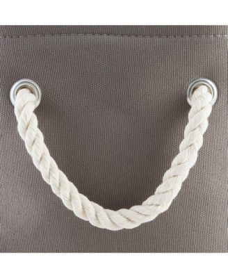 Collapsible Pet Storage Bin with Rope Handles Solid Paw Print