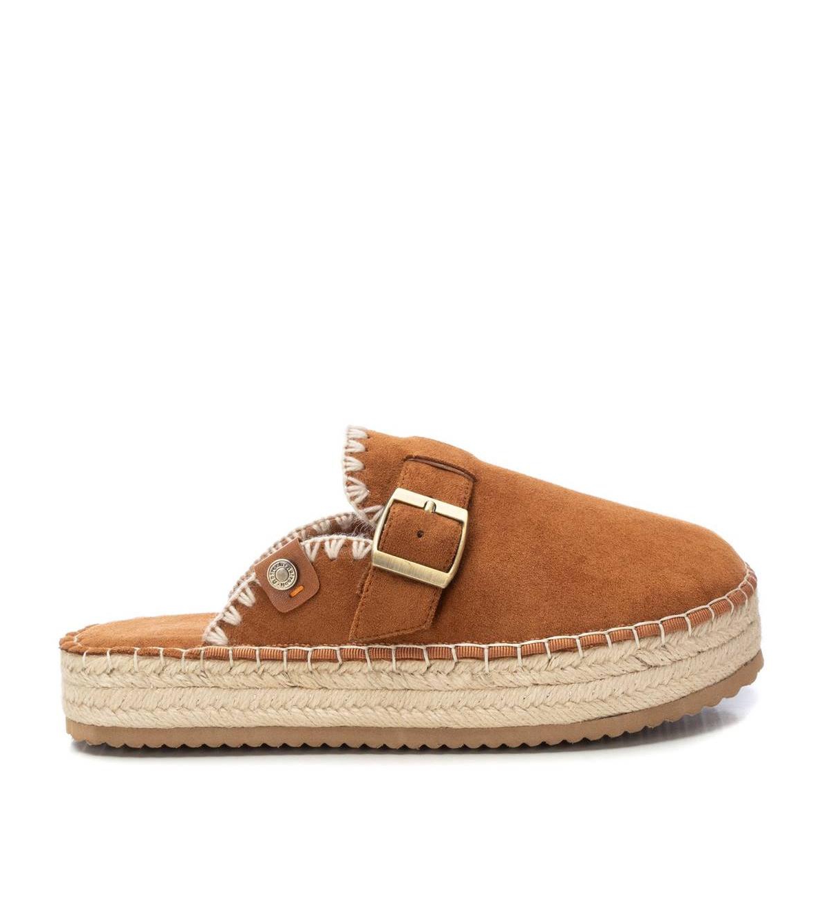 Refresh Women's Espadrille Clogs With Comfort Footbed By Xti - Camel