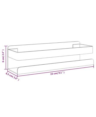 Shower Shelf 9.1"x2.6"x2.4" Brushed 304 Stainless Steel