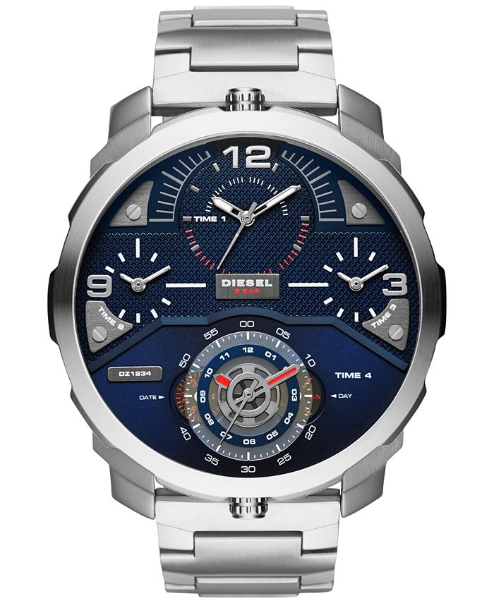 Diesel men's machinus stainless steel top watch