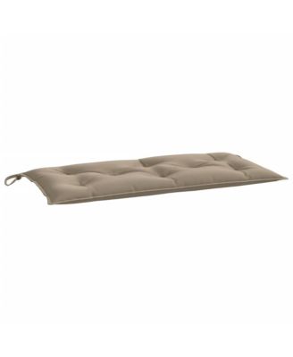 Garden Bench Cushions 2 pcs Taupe 39.4"x19.7"x2.8" Oxford Fabric