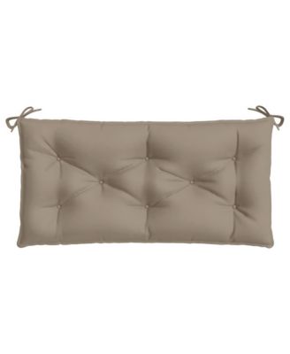 Garden Bench Cushions 2 pcs Taupe 39.4"x19.7"x2.8" Oxford Fabric