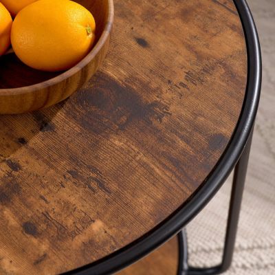 Streamdale Multi-Functional Ottoman with Drum Stool and Storage in Dark Blue