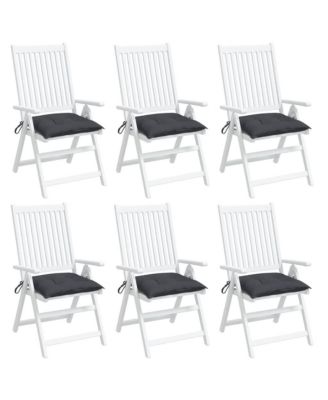 Chair Cushions 6 pcs Anthracite 19.7"x19.7"x2.8" Oxford Fabric