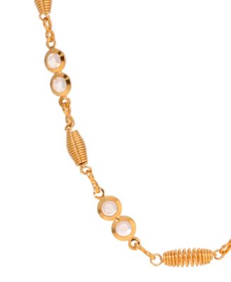 Crystal Station Chain Necklace