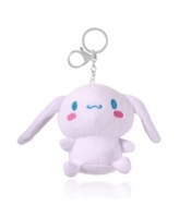 Sanrio Hello Kitty Cinamoroll Plush Bag Charm Keychain - Travel Gifts Accessories - White