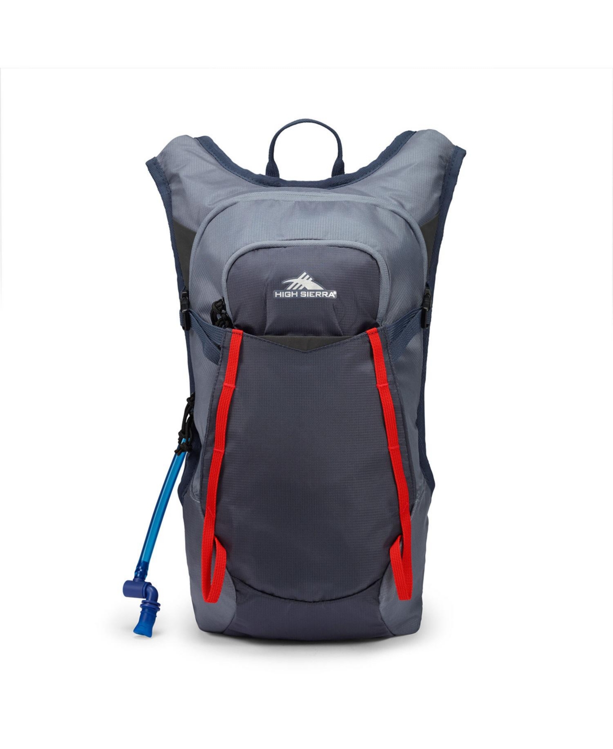 Hydrahike 2.0 8L Hydration Water Backpack, Gray & Red