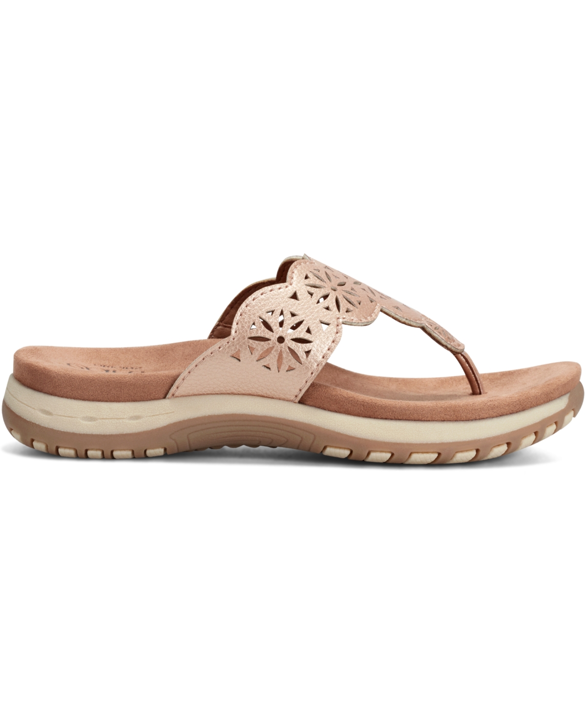 EARTH WOMEN'S SADIE T-STRAP FLAT SANDALS 
