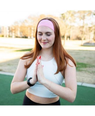 Women's Pack of Wide Training Headbands - Purple + Pink + Hot Pink