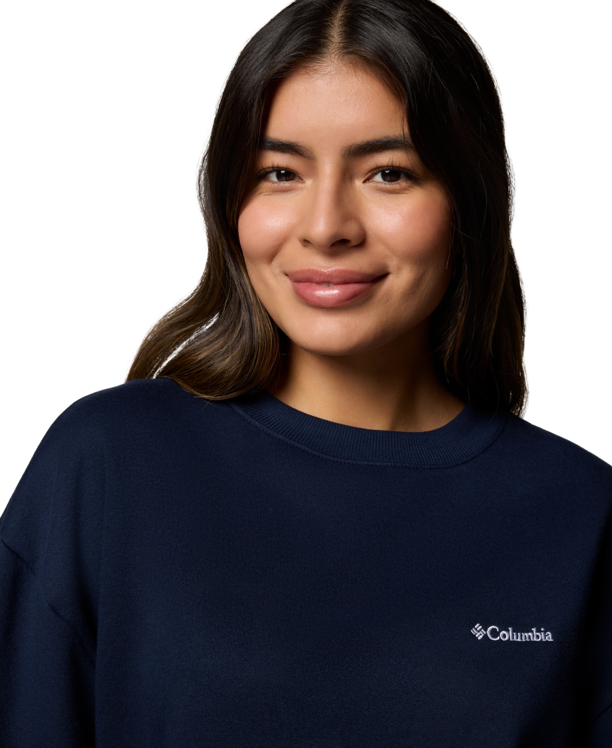 Columbia Women's Aldermore Crewneck Long-sleeve Sweatshirt In Collegiate Navy