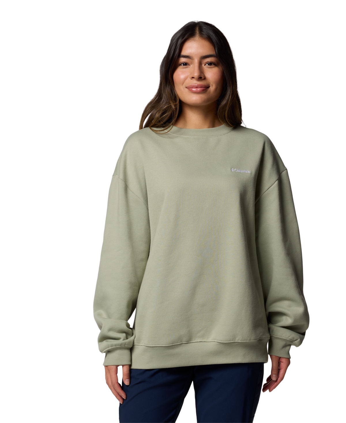 Columbia Plus Size Aldermore Crewneck Top In Safari