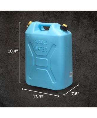 5 Gal Military Style Water Can Container with Reversible Spout, 10 Pack