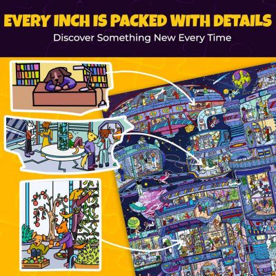 1000 Piece Jigsaw Puzzle for Adults – Themed Puzzles with Bonus Challenges