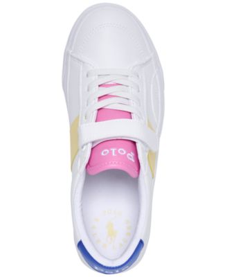 Little Girls Ryley Fastening Strap Casual Sneakers from Finish Line