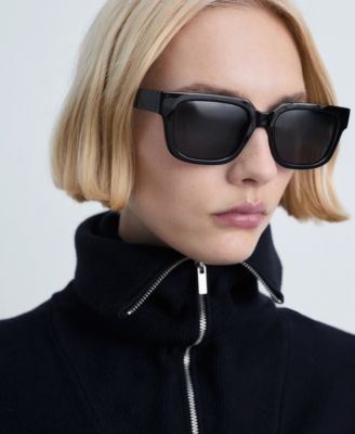 Women's Oversized Zip-Neck Sweater