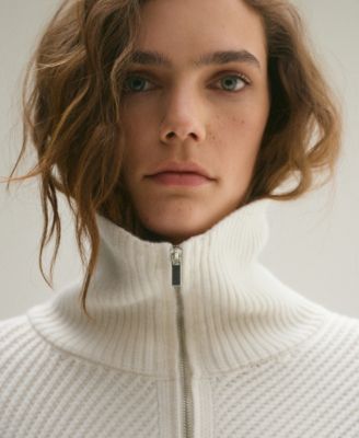 Women's Striped Ribbed-Knit Sweater