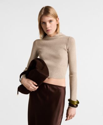 Women's Ribbed Hooded Sweater