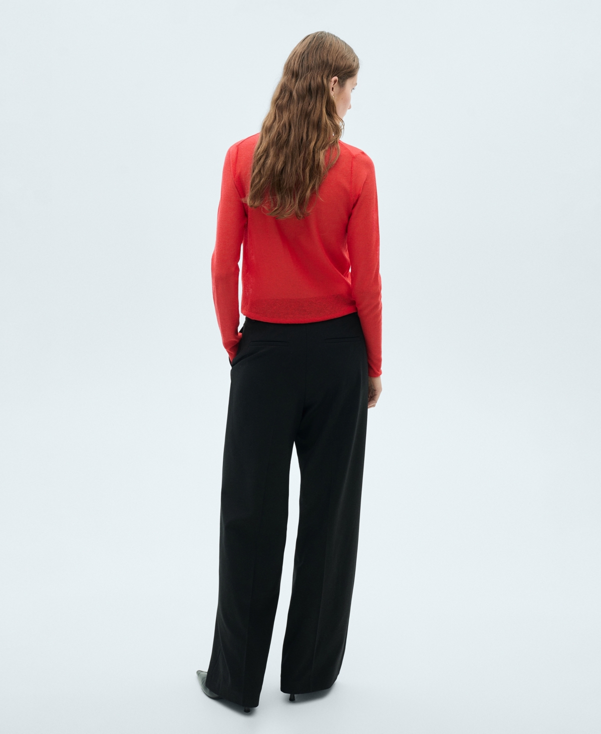 Mango Turtleneck Sweater In Red