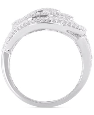 Diamond Swirl Statement Ring (2-1/2 ct. t.w.) in 14k White Gold