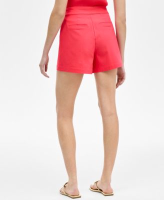 Women's High-Rise Button-Tab Shorts, Exclusively at Macy's