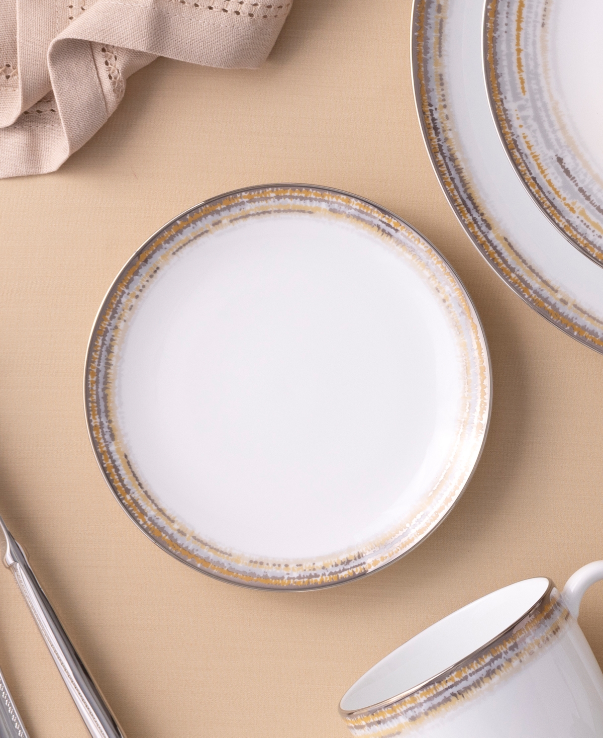 Noritake Raylan Appetizer Plates, Set Of 4 In White