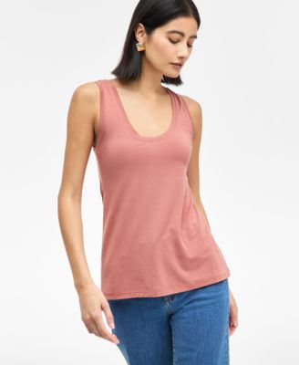 I.N.C. International Concepts - Women's Luxe Scoop-Neck Tank Top