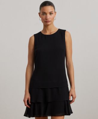 Women's Crinkle Georgette Shift Dress 