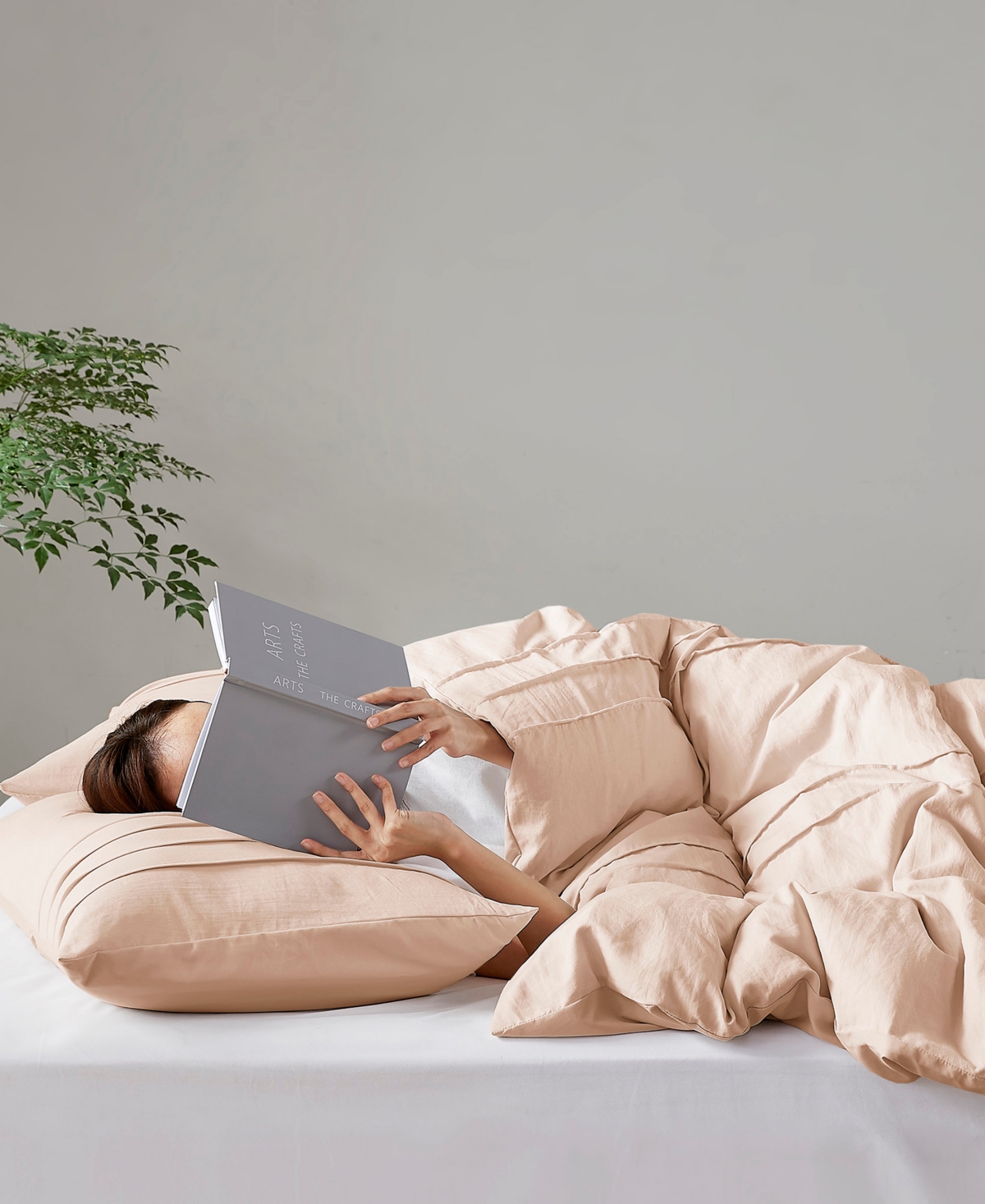 510 Design Porter Pleated 3-pc. Duvet Cover Set, Full In Blush