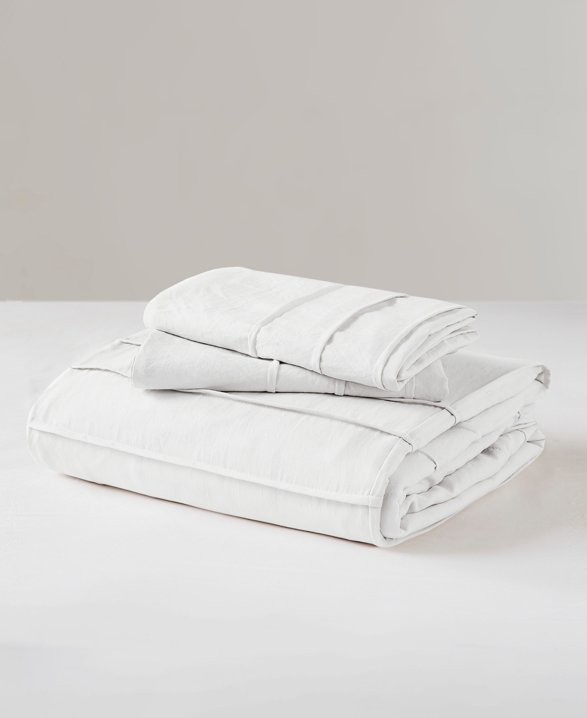 510 Design Porter Pleated 3-pc. Duvet Cover Set, Full In White