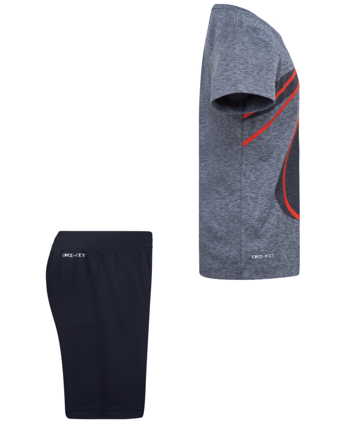 Nike Little Boys Dri-fit Dropset 2-piece T-shirt And Shorts Set In Black