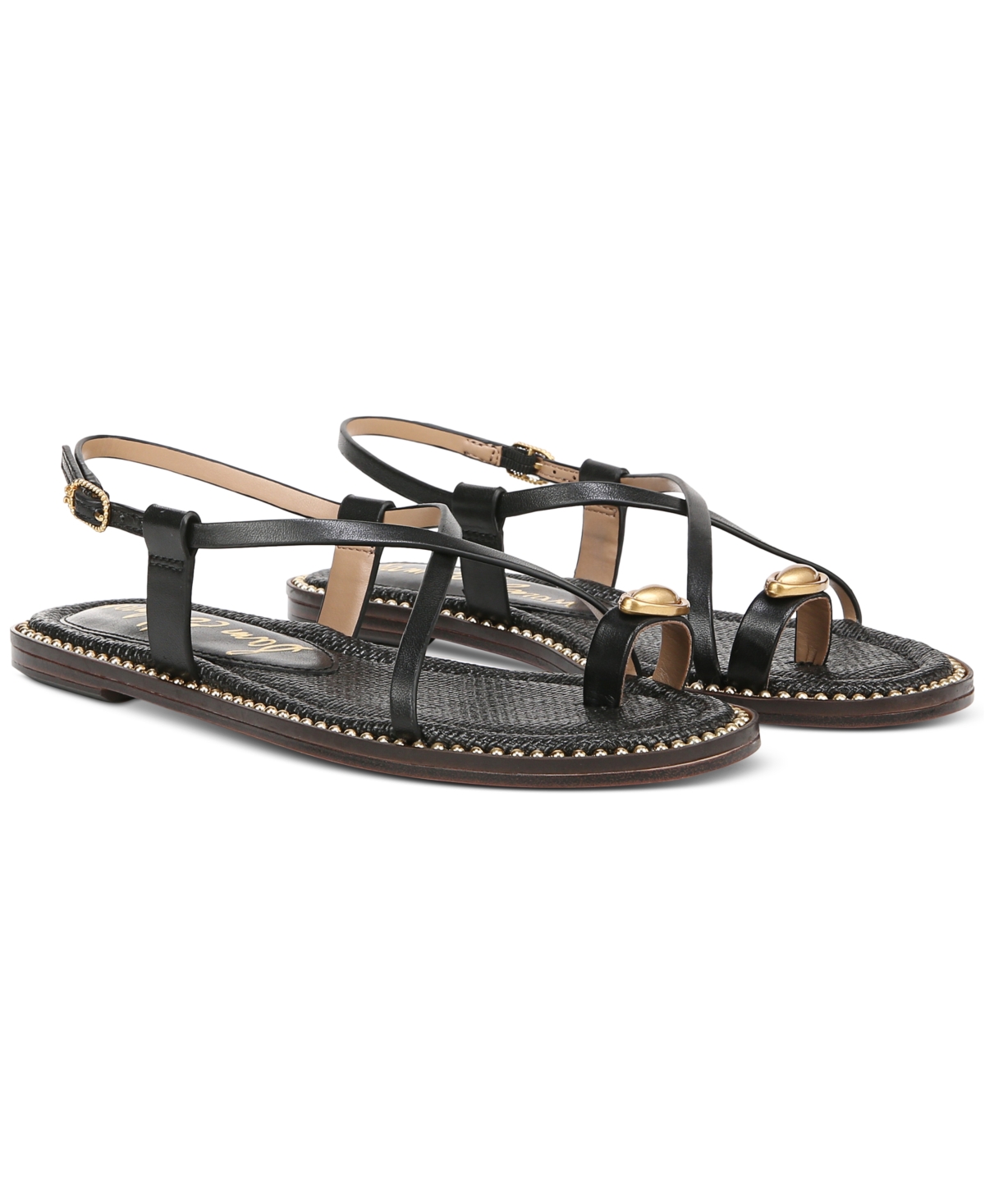 Women's Tenly Strappy Flat Sandals - Beechwood Multi, Burnt Brandy