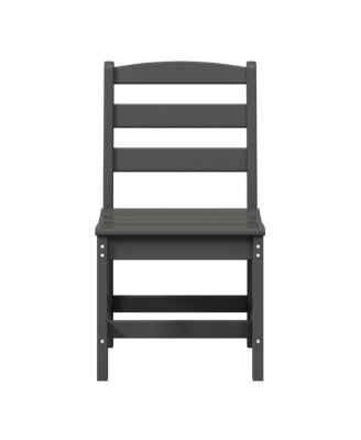 7-Piece HDPE Outdoor Rectangular Patio Dining Table Set with Side Chairs