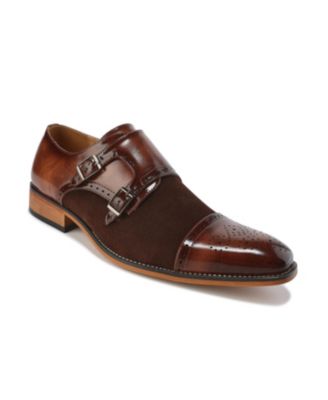 Men's Double Monk Strap Two-Tone Loafer