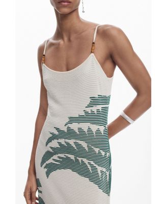 Women's Palm texture dress