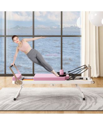 Streamdale Pilates core bed, foldable home high quality, yoga studio with the same commercial fitness equipment, pink