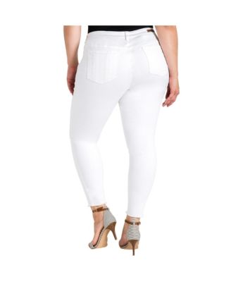 Plus Size Women's Released Hem Skinny Premium Jeans