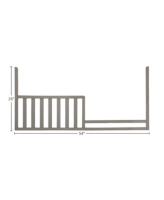 Emery Modern Wood 2301 Toddler Rail in Gray Finish