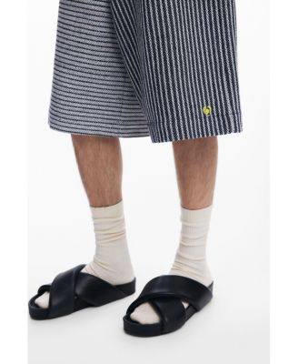 Men's Baggy striped Bermuda shorts