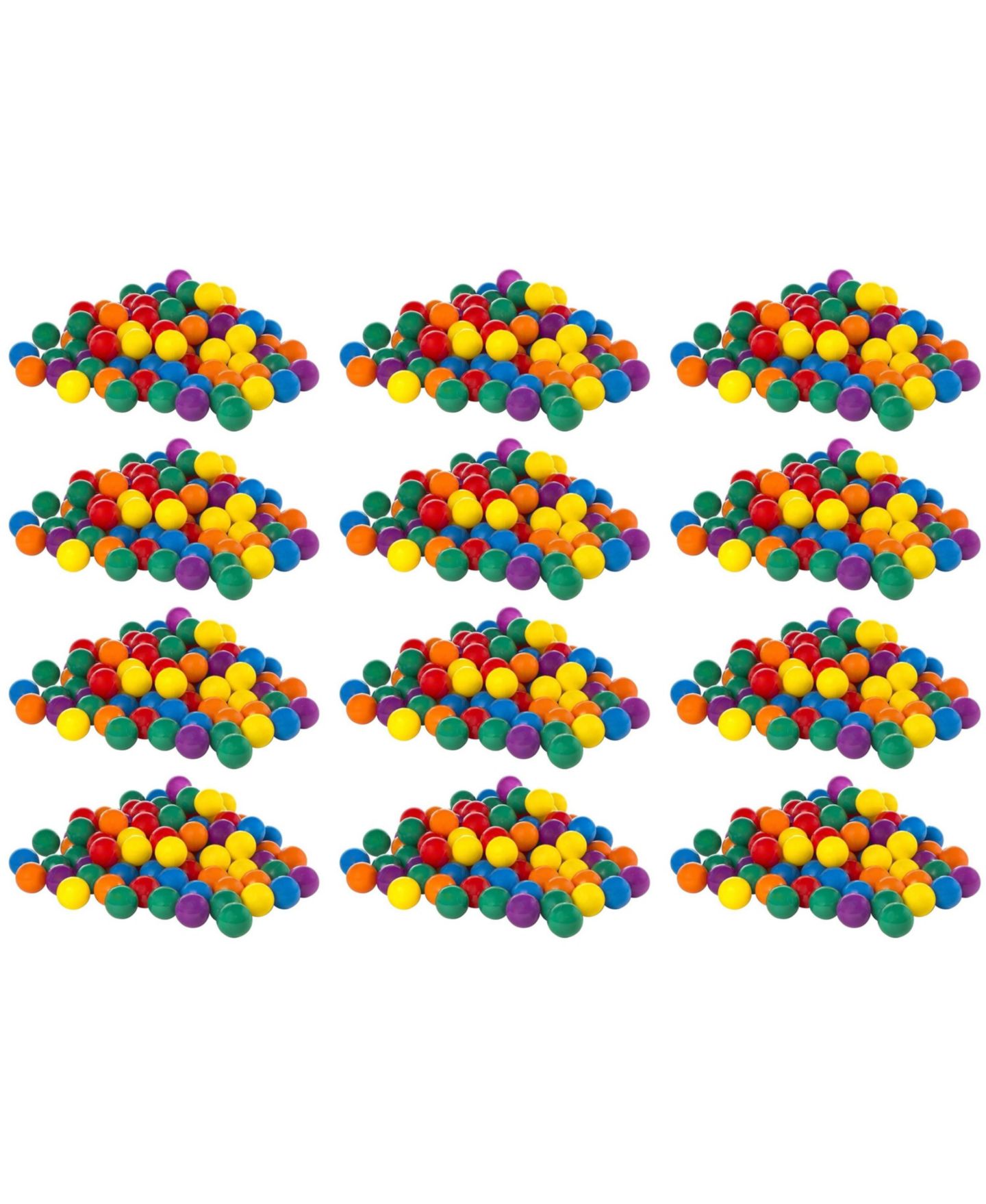 Детские игрушки Intex Fun Ballz 2.5" Multi-Colored Plastic Balls, 100-Pack, Ages 3+ — фото 1