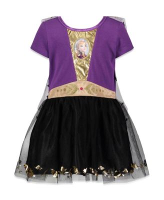 Disney Princess Anna Elsa Girls Gown and Headband Toddler to Big Kid