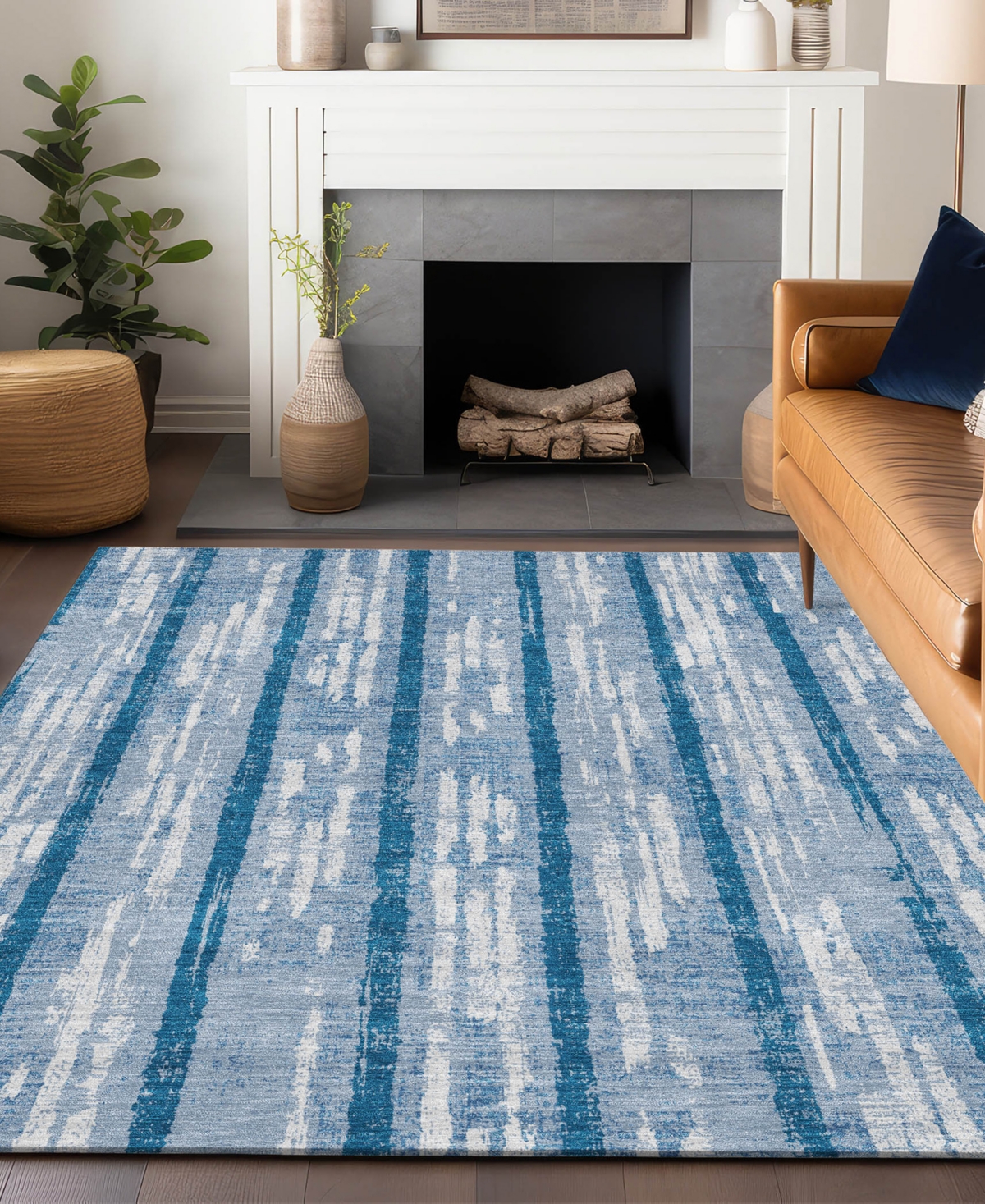 Addison Chantille Acn892 9'x12' Area Rug In Navy