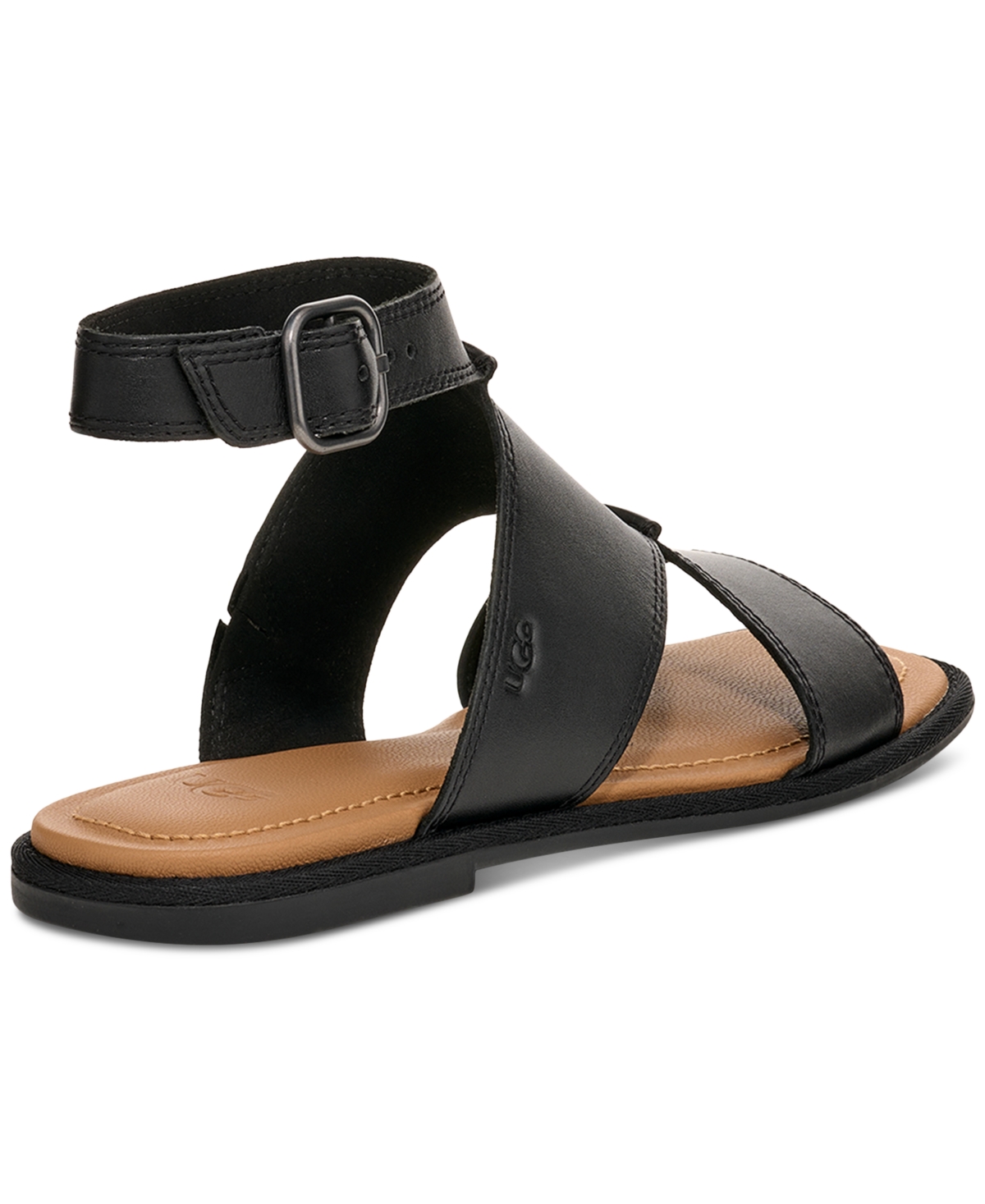 Ugg Women's Delray Ankle-strap Sandals In Black